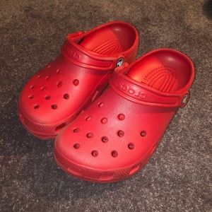 Red Crocs